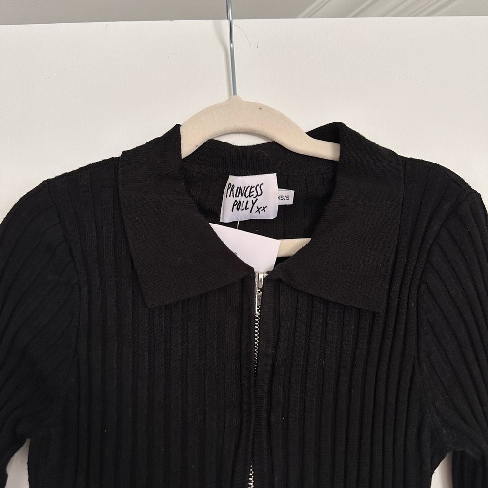 Princess Polly Ribbed Zip-Up - Picture 4 of 6